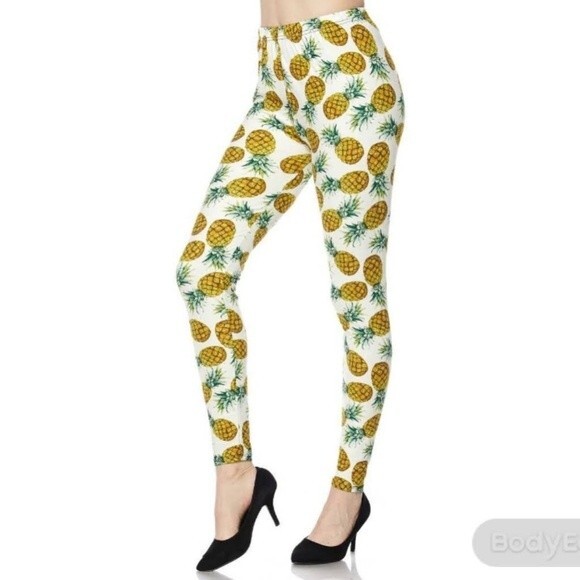 Pineapple Plus Size Leggings - Picture 6 of 8